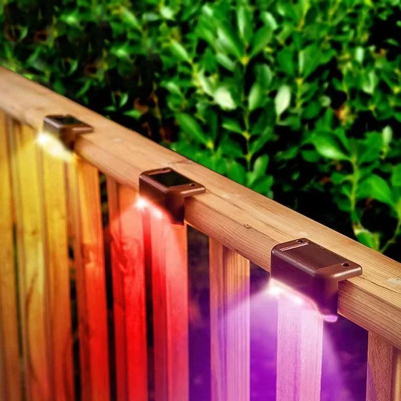 LED Solar Step Lamp Outdoor Path Stair Light Garden LED Lights Waterproof Balcony Light Solar Light for Garden Step Patio Fence