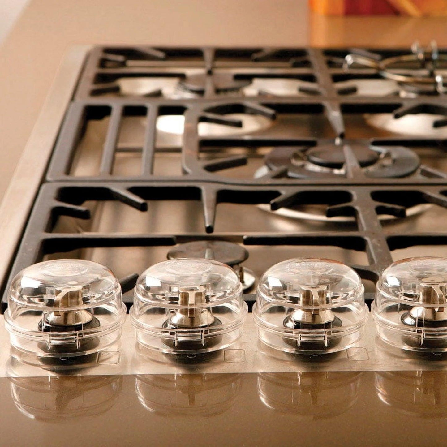Stove Knob Covers - Transparent Plastic - Model L730A