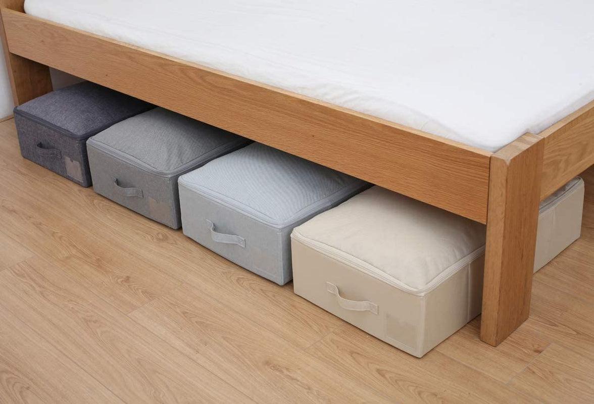Under Bed Storage Bins with Lids - Bedroom Wardrobe and Closet Organizer