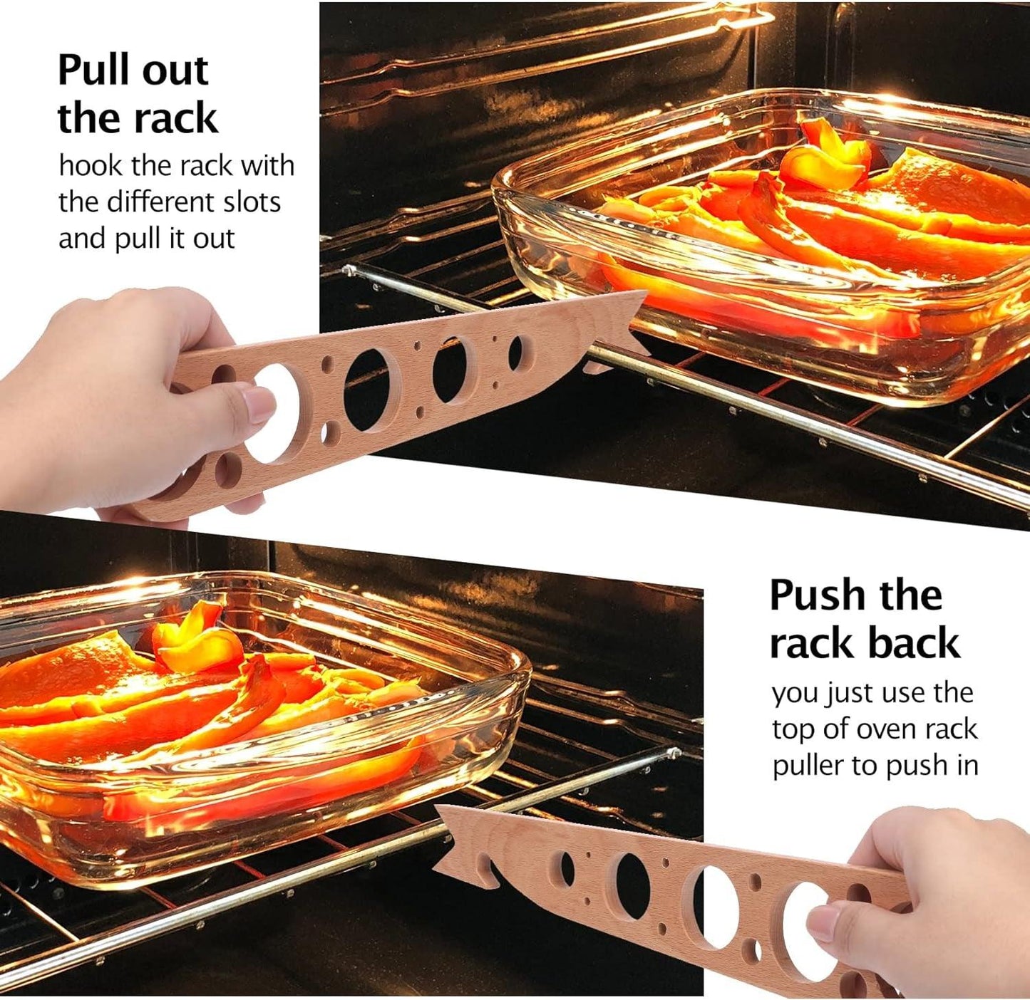 Wooden 3-in-1 Kitchen Tool Set for Pasta, Herbs, and Oven Rack - Small Appliances for Cooking