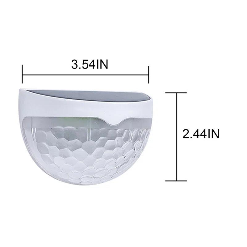 Solar Powered Integrated LED Deck Light Pack Solar Wall Lights for Fence, Yard, Patio, and Pathway