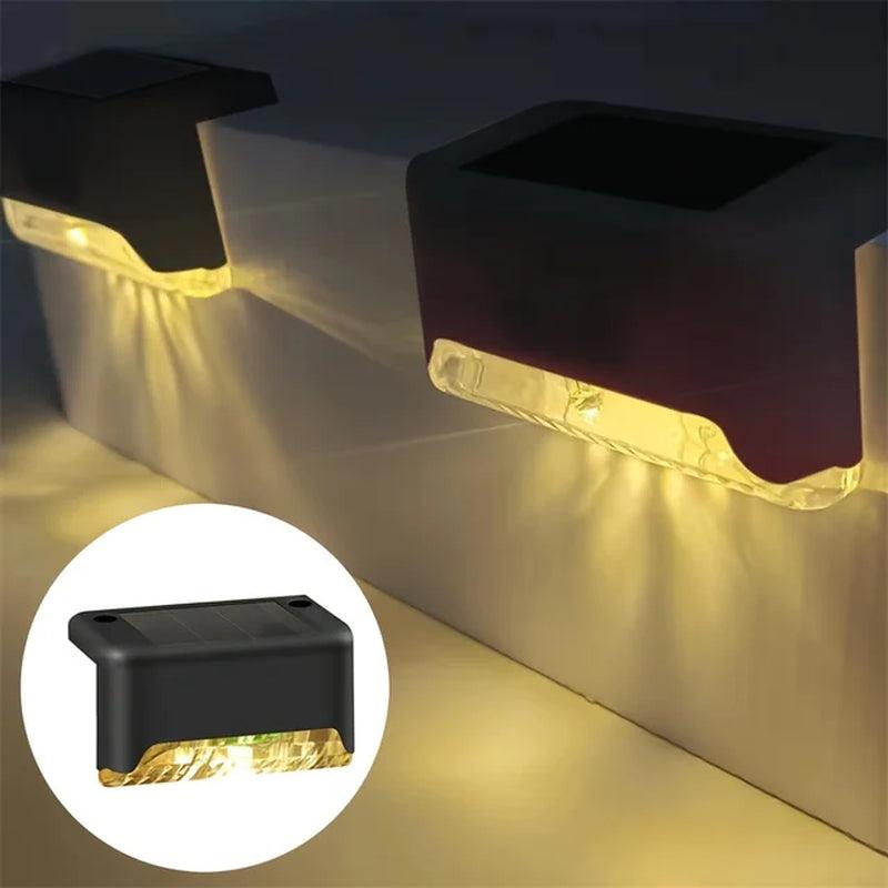 LED Solar Step Lamp Outdoor Path Stair Light Garden LED Lights Waterproof Balcony Light Solar Light for Garden Step Patio Fence