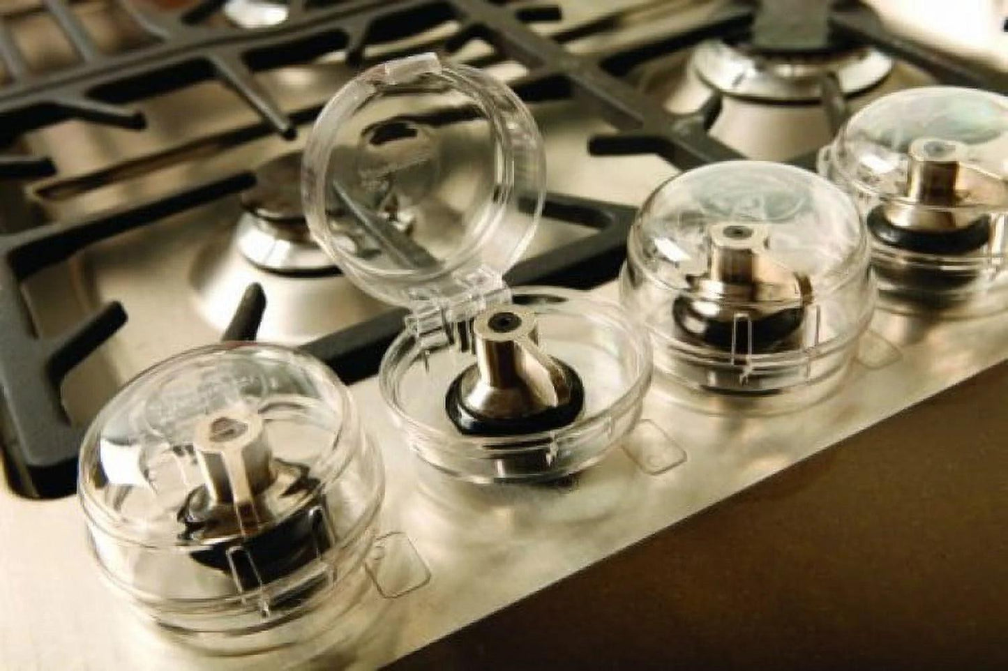 Stove Knob Covers - Transparent Plastic - Model L730A