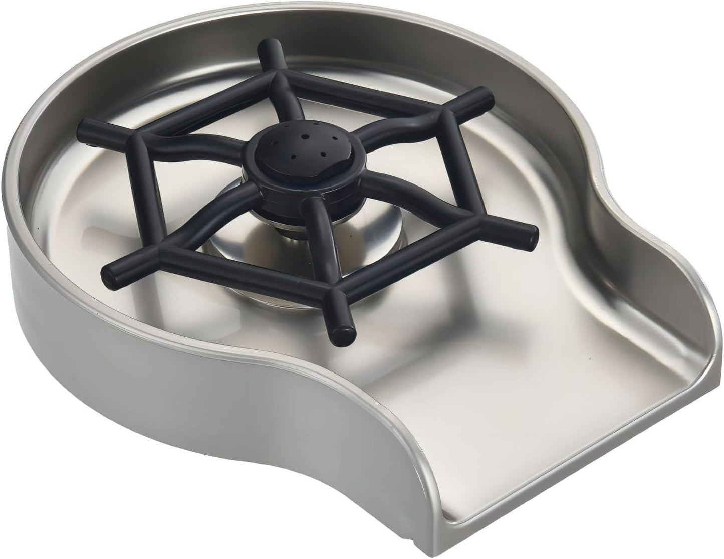 Brushed Nickel Glass Rinser for Kitchen Sinks and Baby Bottles - Sink Accessories for Wet Bars