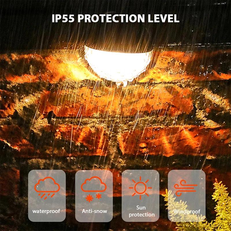 Solar Powered Integrated LED Deck Light Pack Solar Wall Lights for Fence, Yard, Patio, and Pathway