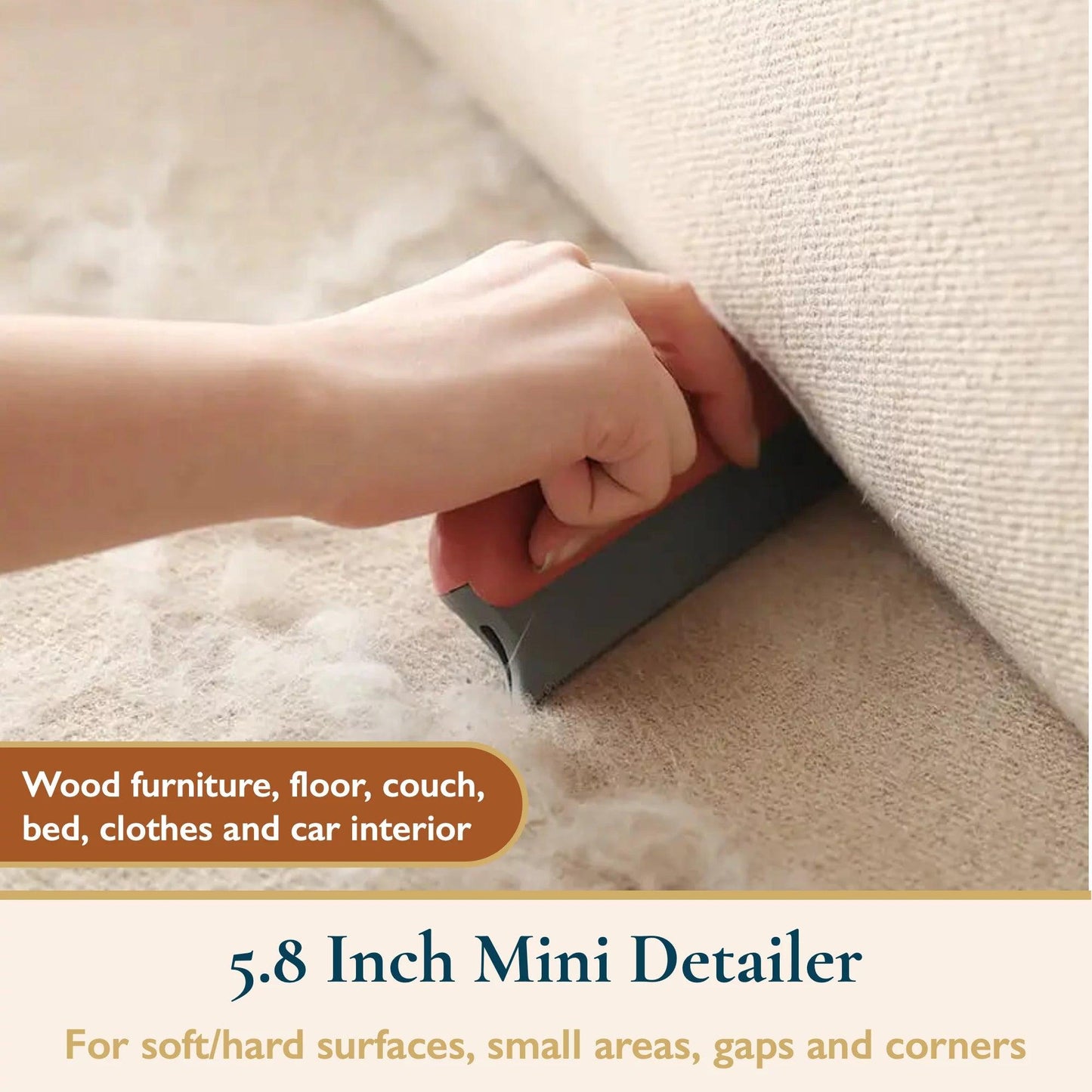 Professional Title: "Reusable Pet Hair Roller and Detailer Set for Furniture, Car, and Clothes"