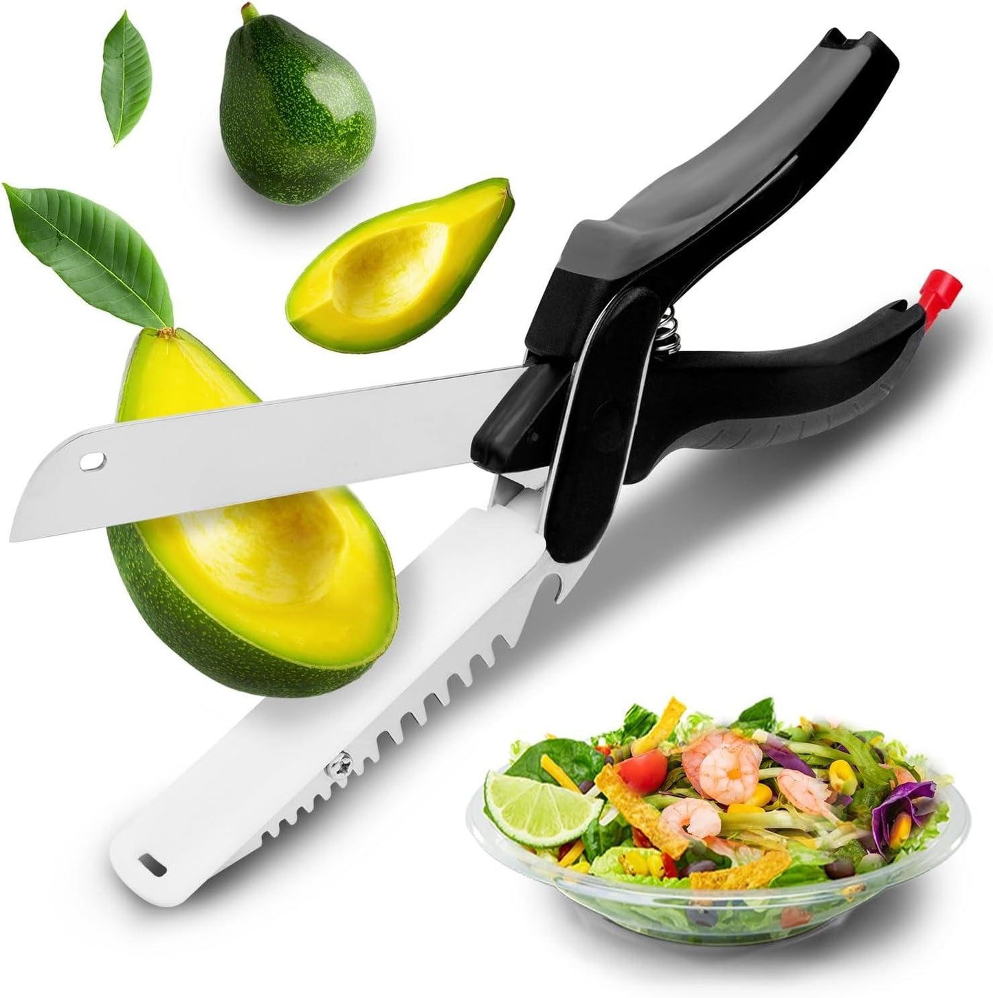 Professional Title: "Multi-Purpose Kitchen Scissors with Cutting Board - Heavy Duty Vegetable Cutter and Food Chopper, Dishwasher Safe"
