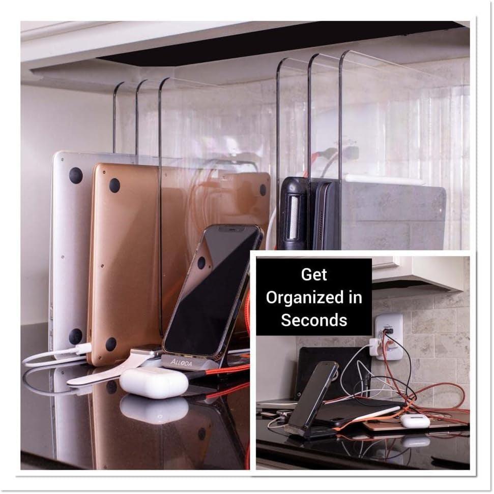 Acrylic Clear Shelf Dividers - Closet Organizer for Clothing, Towels, Sweaters, Purses, and Books - Pack of 6